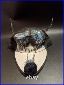 Vintage Wolf's Head Oil Promotional Wolf Hat Cap EXTREMELY RARE! Advertising NEW Vintage Wolf's Head Oil Promotional Wolf Hat Cap EXTREMELY RARE! Advertising NEW