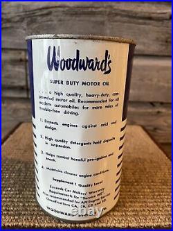 Vintage Woodward's Motor Oil Can Quart Can No. 2