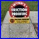 Vintage Wynn's Friction Proofing Oil Display Rack Sign