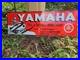 Vintage Yamaha Porcelain Sign 35 X 12 Sales Service Parts Gas Oil, Snow Mobile