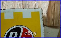 Vintage advertising b/a ba British American Oil Tires Sign Metal Gas Station