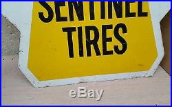 Vintage advertising b/a ba British American Oil Tires Sign Metal Gas Station