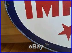 Vintage advertising imperial oil gas station sign 40large