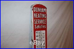 Vintage c. 1915 Steam Radiator Heat Gas Oil 39 Porcelain Metal Thermometer Sign