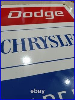 Vintage model Dodge Chrysler imperial Metal Sign advertising Store dealer Vintage model Dodge Chrysler imperial Metal Sign advertising Store dealer