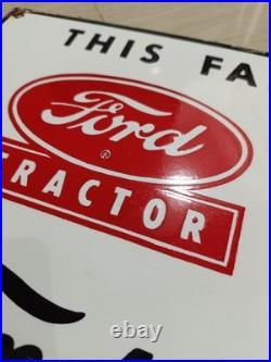 Vintage model FORD FARMING Metal Sign advertising Store equipment dealer