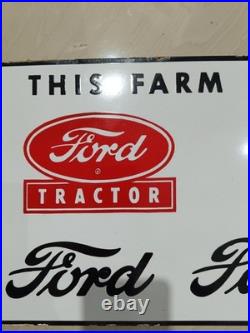 Vintage model FORD FARMING Metal Sign advertising Store equipment dealer