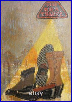 Vintage oil painting advertising Vintage oil painting advertising