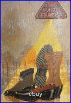 Vintage oil painting advertising Vintage oil painting advertising