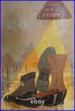 Vintage oil painting advertising Vintage oil painting advertising