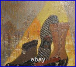 Vintage oil painting advertising Vintage oil painting advertising