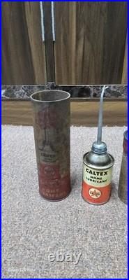 Vintage old rare collectible advertising caltex oil tin Vintage old rare collectible advertising caltex oil tin