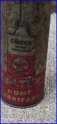 Vintage old rare collectible advertising caltex oil tin Vintage old rare collectible advertising caltex oil tin