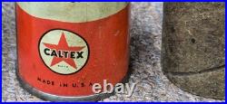 Vintage old rare collectible advertising caltex oil tin Vintage old rare collectible advertising caltex oil tin