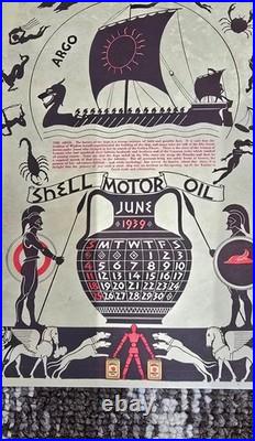 Vintage old rare collectible advertising shell oil paper Vintage old rare collectible advertising shell oil paper