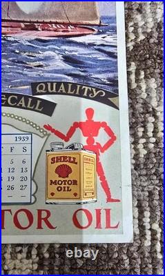 Vintage old rare collectible advertising shell oil paper Vintage old rare collectible advertising shell oil paper