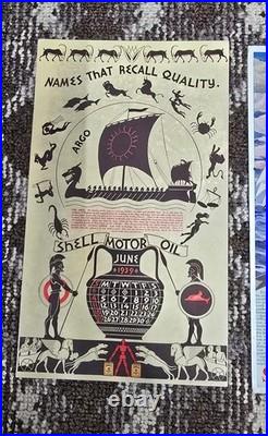Vintage old rare collectible advertising shell oil paper Vintage old rare collectible advertising shell oil paper