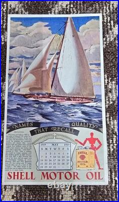 Vintage old rare collectible advertising shell oil paper Vintage old rare collectible advertising shell oil paper