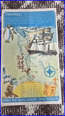 Vintage old rare collectible advertising shell oil paper Vintage old rare collectible advertising shell oil paper