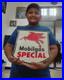 Vintage pegasus advertising Not porcelain mobilgas SPECIAL sign, 30cmx30cm