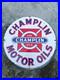 Vintage style CHAMPLIN Motor Oil NOT Porcelain Advertising Sign Some Rusty Spot