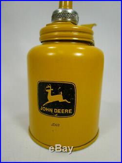 Vintage yellow john deere oiler can oil JD92 Part advertising