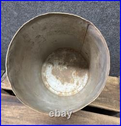 Vtg 1950s 60s Oilzum Motor Oil 5 Quart Oil Can Tin White & Bagley Worcester MA