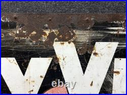 Vtg 1950s HiVis 100% Pennsylvania Motor Oil Double Sided Metal Sign 26 X 20