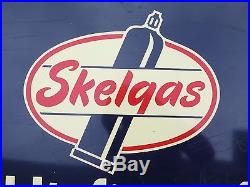 Vtg 1964 Original SKELGAS SIGN Skelly propane oil not porcelain service station