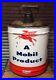 Vtg 50s Mobil Oil 5 Gallon Can Large Pegasus with Wood Handle Gas Service Station