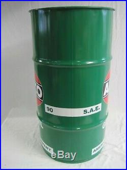 Vtg-Style 16-Gal Oil Drum-Barrel for AMOCO PermalubeTrash Can/ Garage Decor