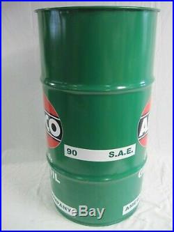 Vtg-Style 16-Gal Oil Drum-Barrel for AMOCO PermalubeTrash Can/ Garage Decor