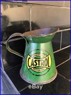 Wakefield Castrol 1 Imperial Pint Genuine Vintage Oil Pourer Jug