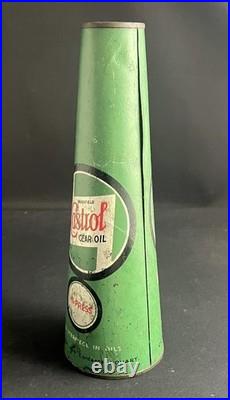 Wakefield Castrol Hi Press Gear Oil Vintage Quart Conical Can Motor Card Tin